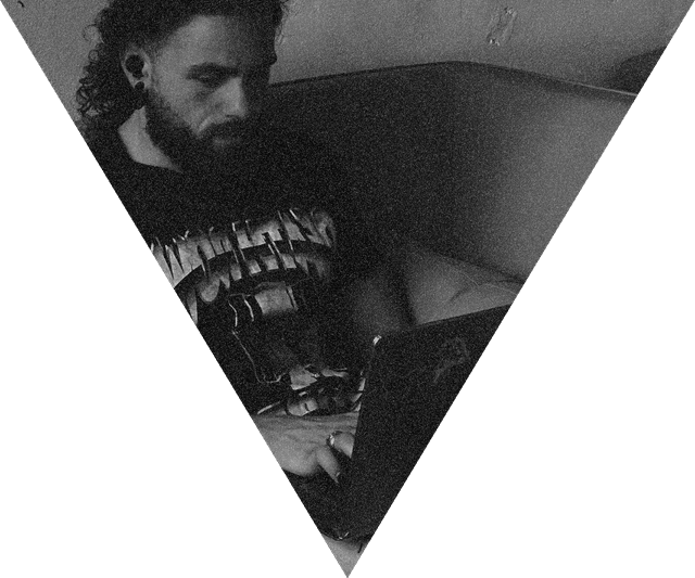 Image of person coding.